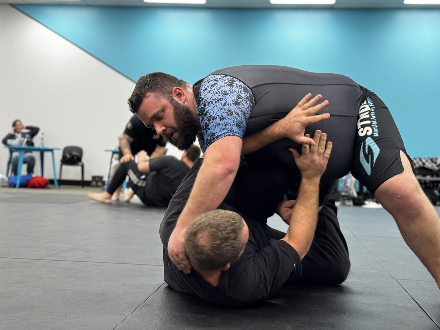 Adult Brazilian Jiu Jitsu training at Stride Martial Arts in Excelsior Springs