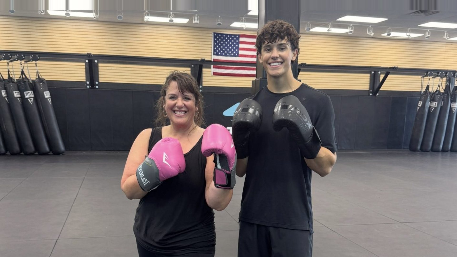 Fitness kickboxing class at Stride Martial Arts in Excelsior Springs