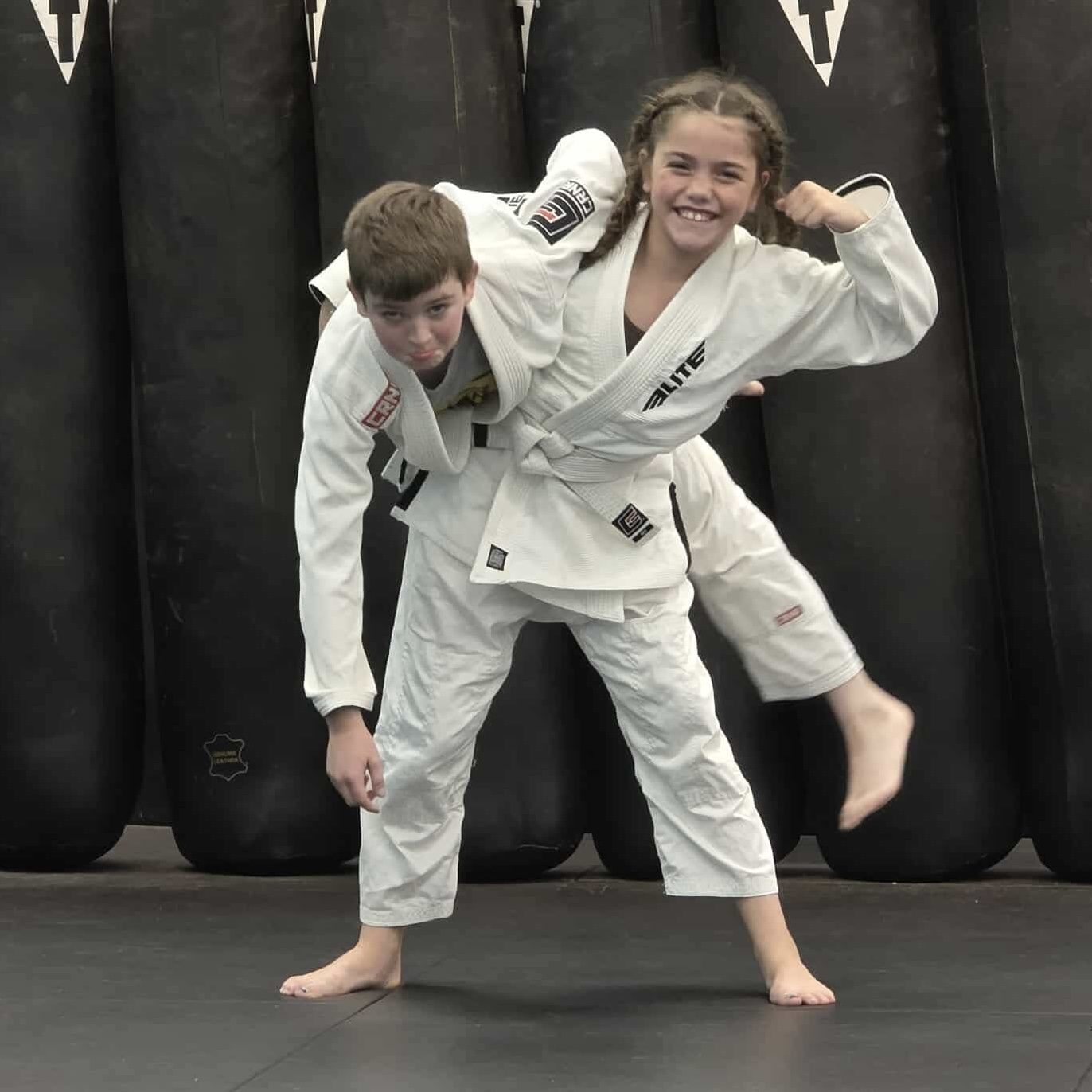 Family youth jiu jitsu class at Stride Martial Arts in Excelsior Springs